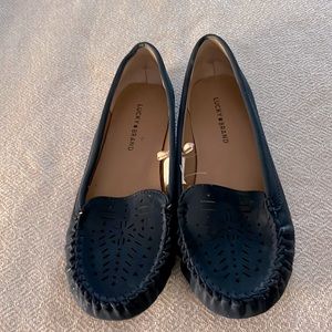 Lucky brand size 9 Navy blue loafers